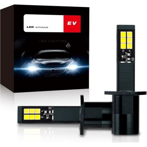 Fog Lights Led Headlight Bulbs Double Color Cold White + Amber 9-32 V. Car Accessories High Brightness A Pair Working Lamp