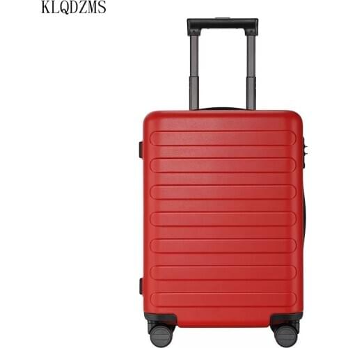 KLQDZMS Relaxing Travel Bags On Wheels PC 20’’ 24Inch Cabin Rolling Luggage Trolley Suitcase Simple style Hot Sell