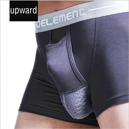 Mens underwear, scrotum support bag function, modal u convex separated boxers