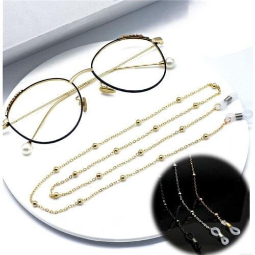 Sunglasses Silver Glasses Neck Chain Gun Retainer Spectacles Cord Lanyard Gold