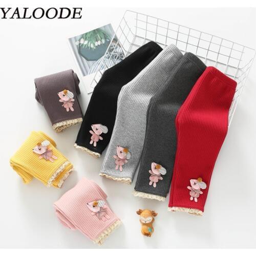 YALOODE Cotton High Quality Knitted Baby Pants Baby Girl Boy Pantyhose Spring Autumn Ankle-length Flexible Warmer Girl Leggings