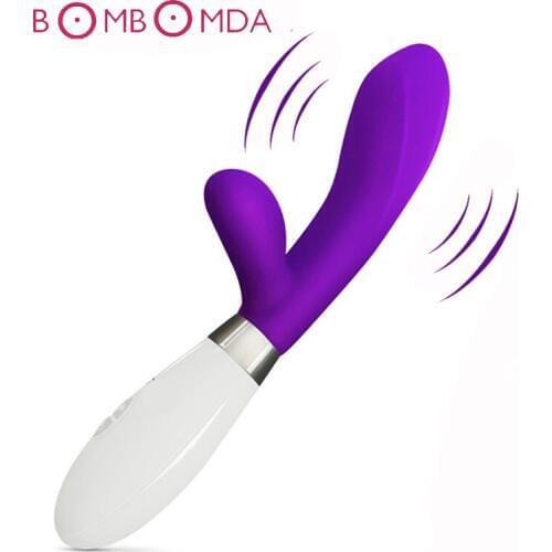 Female G-spot Massage Vibrators Dual Vibration 10 Speed Sex Toys for Woman Waterproof Clitoris Stimulate AV Stick Adult Products
