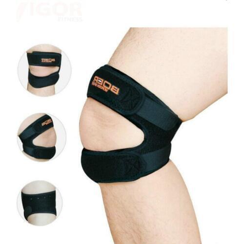 1pcs Dual Patella Knee Strap X-Typed Brace Support Pad Pain Relief Band Guard Protector Hiking Football Basketball Volleyball