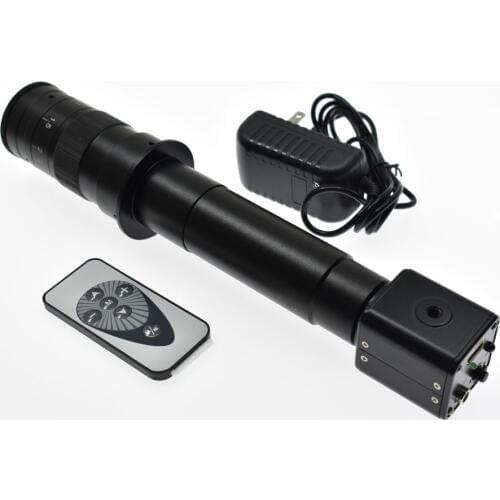 2.0MP 1080P Industrial Digital HD Microscope HDMI Camera+130X 180X 300X Adjustable Magnification 25mm Zoom C-mount Lens