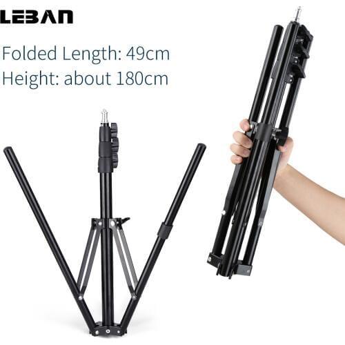 180cm 4 Section Light Stand Reverse fold Studio Photo Stand Photo Studio Accessories