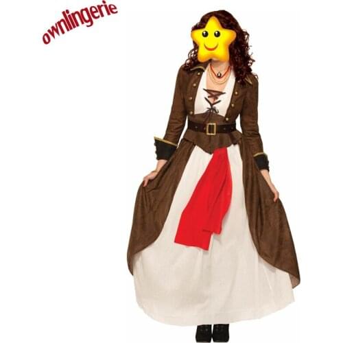 2017 Sexy Women Pirate Costume Halloween Fancy Party Dress for Adult Halloween Carnival M40354