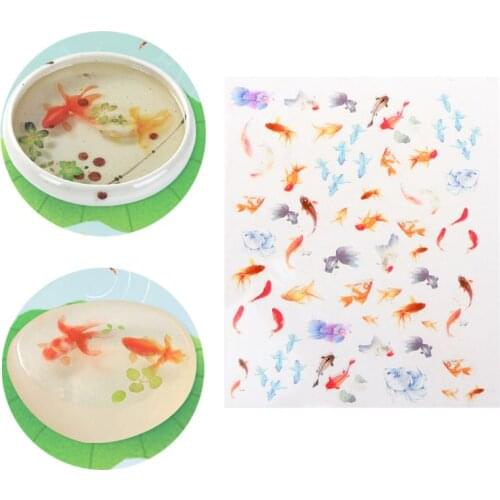 3D Goldfish Clear Film Resin DIY Fillers Water-Like Painting Jewelry Making Tool