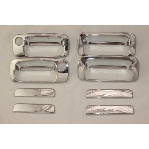For Toyota Land Cruiser Autana 4500 FJ80 1992-2008 8Pcs car door handle bowl cover ABS Chrome Accessories Stickers Car Styling