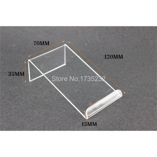 70*120mm Acrylic wallet cell phone holder Display Rack Desktop digital store phone wallet holder display rack desktop