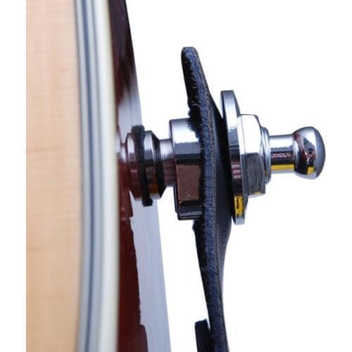 Musical instrument accessories Round Chrome Head Guitar Strap anti-slip Locks System Parts Electric Guitar Bass Accessories