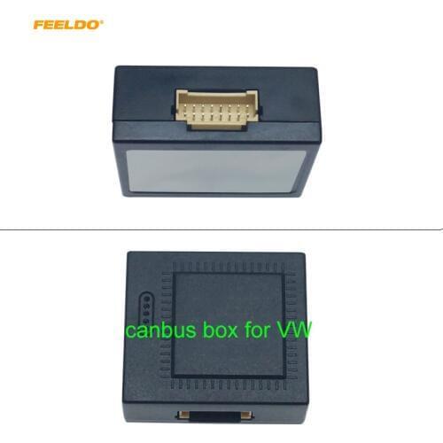 FEELDO 1PC Car Media Player Radio CANBUS BOX For 16-PIN Android Volkswagen Golf 5/6/Polo/Passat/Jetta/Tiguan/Touran/Skoda