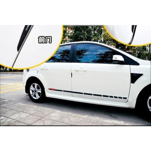 Car-Styling carbon fiber Car Door side Edge Protection stickers for Toyota corolla rav4 Yaris prius hilux avensis accessories
