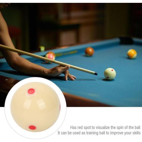 5.72cm Resin Billiard Training Ball Red Dot-Spot Practice Pool Balls for Adults Kids For Snooker Accessories