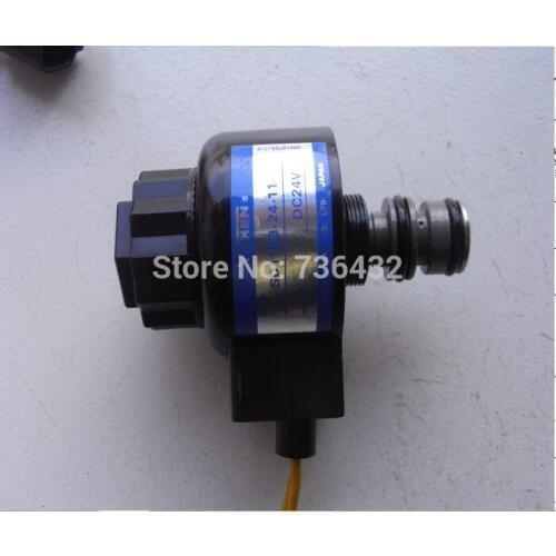 Fast Free shipping! Apply to PC120-5 excavator Rotating solenoid valve DC24v - excavator accessories