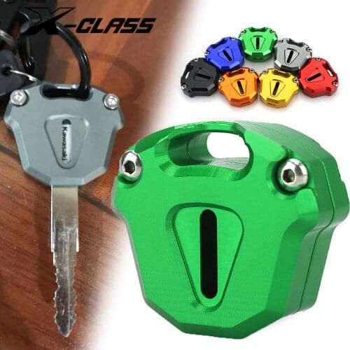 Motorcycle Key Case Key Cover Protector Shell Green Red CNC Aluminum Accessories for Kawasaki Ninja 400 650 Z400 Z650 Versys650