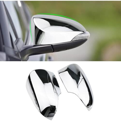 KIQI 2Pcs/Set Chrome Rearview Mirror Protection Cover Rear View Mirror Trim Strip for Toyota CHR C-HR 2016 - 2020 Accessories
