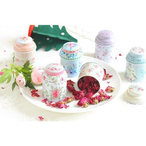 Europe Style Tea Caddy Candy Storage Box Wedding Favor Tin Box Cable Organizer Container Household W9558