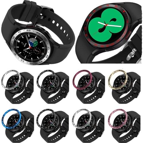 Stainless Bezel Ring Styling Frame For Samsung Galaxy Watch 4 Classic 46mm 42mm Anti-scratch Protector Ring Case Cover