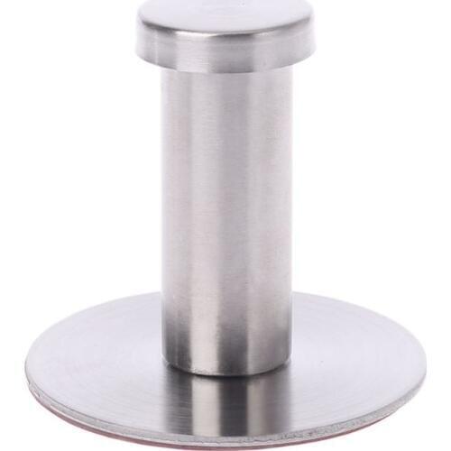 Stainless Steel Round Without Drilling Self Adhesive Wall Mounted Towel Clothes Hook Sticker Robe Coat Hanger Bathroom