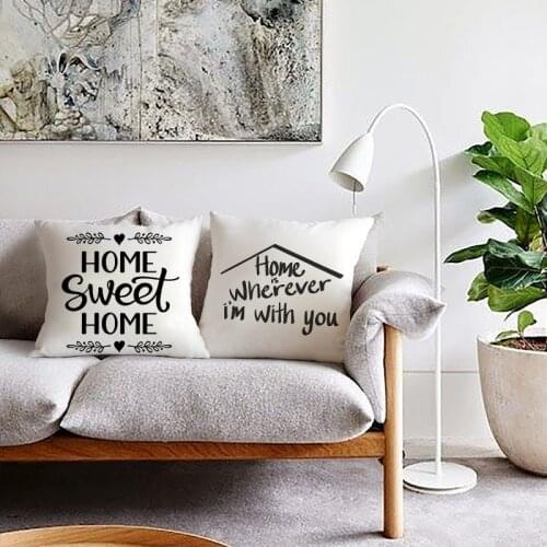 Linen Cushion Cover Nordic Letter Decorative Pillows for Living Room Pillow Cover Home Decor Modern Home Decor Gift