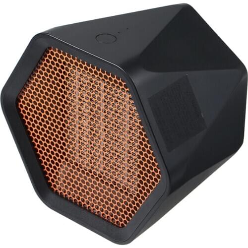 600/1000W Silent Mini Electric Heater Temperature Control Hexagonal Desk Warmer 425B