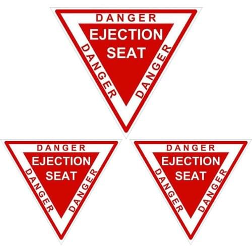 Naughty Vinyl Decal Wanring Motorcycle Helemt EJECTION SEAT Danger Car Sticker KK Vinyl Cover Scratches Waterproof PVC