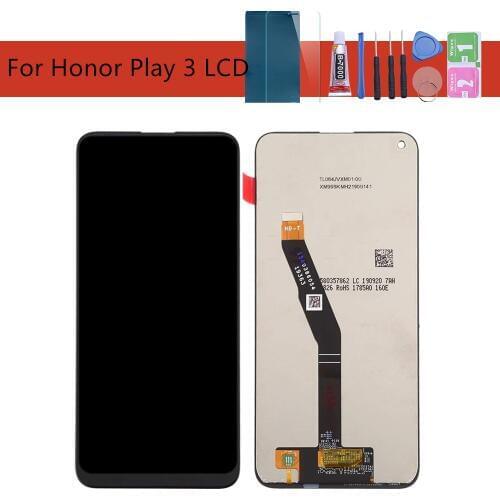 Original For 6.39" Huawei Honor Play 3 LCD Display With Frame + Touch Screen Panel Digitizer Replacement For Honor Play3 Screen