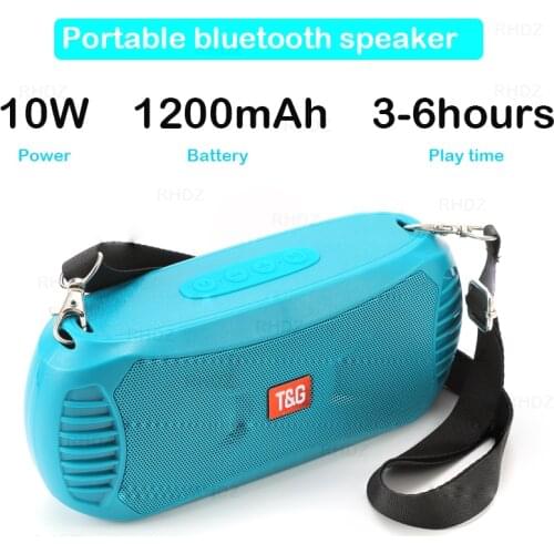 Outdoor subwoofer Bluetooth speakers Original TG portable wireless loudspeaker TWS IPX4 waterproof With strap FM radio soundbar
