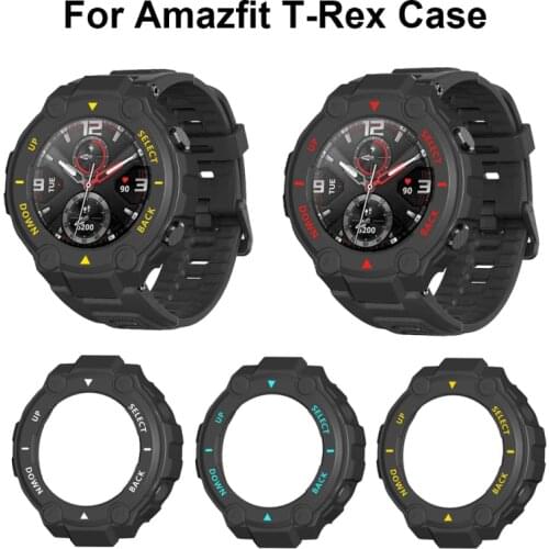 Protector Cover Case For Xiaomi Amazfit T-Rex/T-Rex pro A1918 Smart Watch Shell Frame For Huami Amazfit Trex Edge Bumper 2021