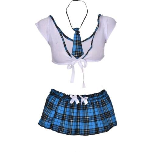 1 Set Women Costumes Sexy Underwear Sleepwear Role Play Maid Lingerie Cosplay Student Uniforms Sexy Lingerie