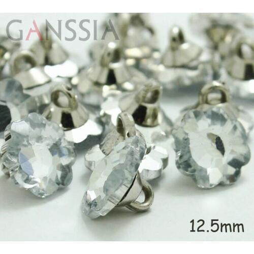 10pcs/lot Good quality 12.5mm transparent acrylic shirt and dress buttons, for garments Button Sewing accessories(ss-68-2)