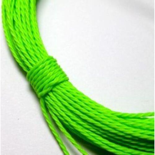 50 Meters Soft Green Waxed Polyester Twisted Cord String Thread Line 1mm