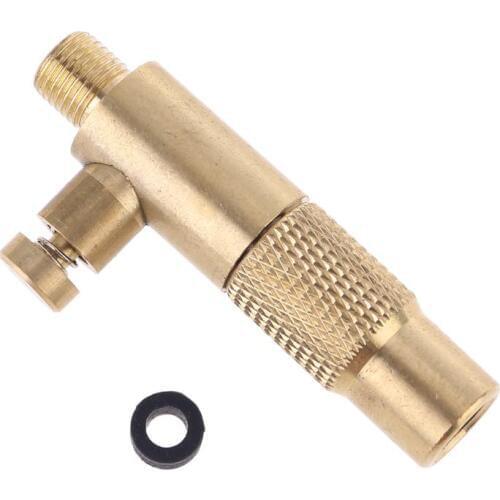 Car Tire Inflator Standard Fine Thread Air Compressor Pump Connector w Deflation New