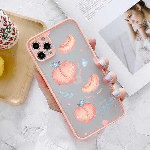 Cute Cartoon Fruit Avocado Watermelon Berry Phone Case for iphone 12 mini 11 Pro Max X XR XS MAX6s 7 8 plus SE 2020 Hard Cover