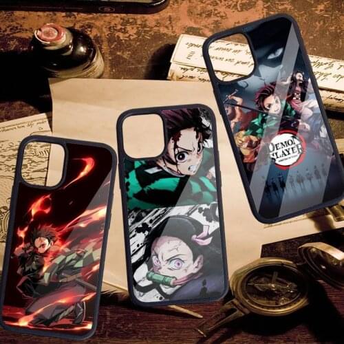 Demon Slayer Phone Case PC for iPhone 11 12 pro XS MAX 8 7 6 6S Plus X 5S SE 2020 XR