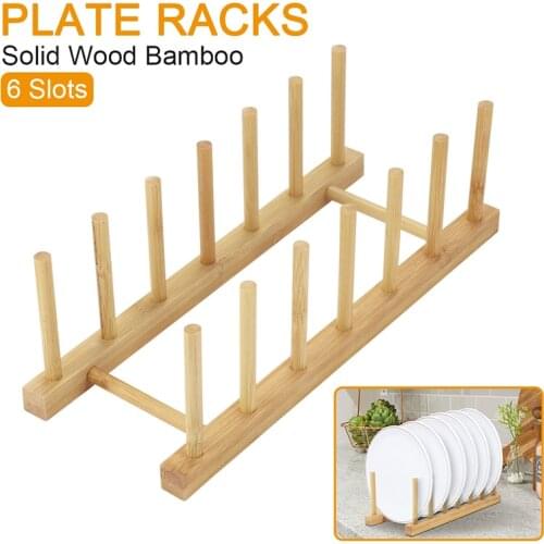 Wooden Multi-storey Draining Rack Plate Wood Kitchen Supplies Tray Cup Rack Storage Rack Dish Drain Rack