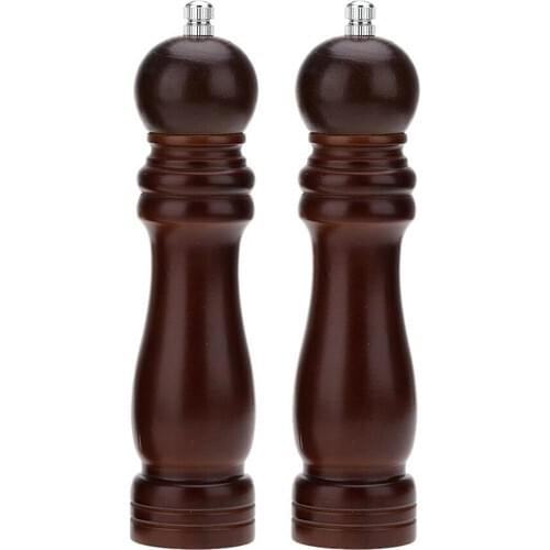 Technosmart Pepper Salt Coffee Spice Grinder Wood Manual Hand Grinder Salt Shaker