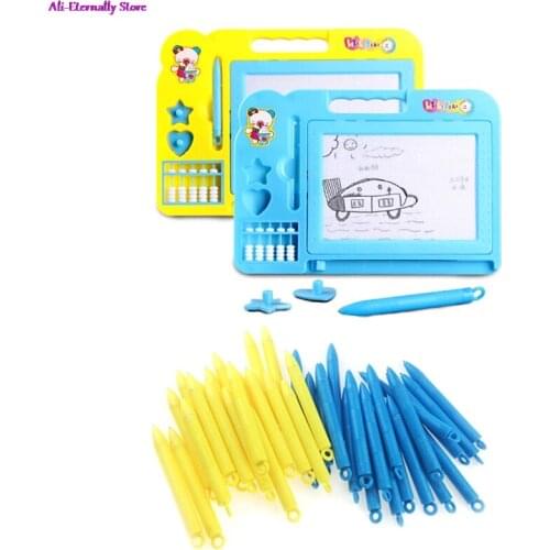 2Pcs Mini Children Writing Doodle Drawing Board Pen Toys Magnetic Early Learning Drawing Toys Gift For Kids