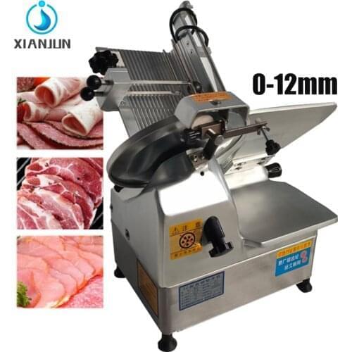 Electric Meat Slicer Automatic Slicer Bread Slicer Detachable Alloy Stainless Steel Knife 370W Adjustable Thickness