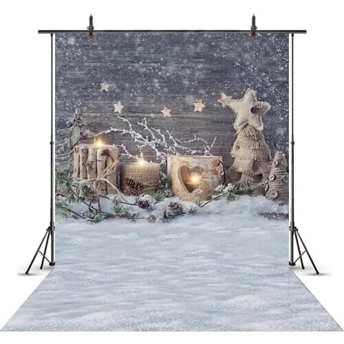 Snowflake backdrop for photography white winter newborn baby background for photo studio Christmas polyester semaless photocall