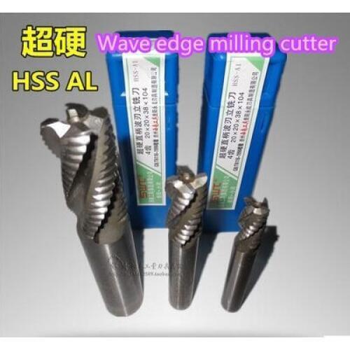 Free Shipping 1pcs M2AI 4F-6mm-36mm end mills milling cutter machine tool Roughing cutter CNC tool Super-hard high speed steel