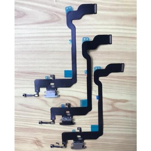 For Apple iPhone XS Grey/Black/Gold Color Charging Port Dock Connector Flex Cable