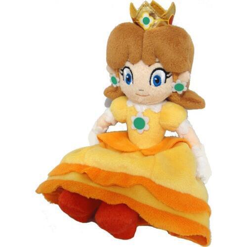 Lovely Girls Plush Toy Sane Super Mario Princess Daisy Plush Doll Toy Kids Birthday Party Gift Toy 20cm