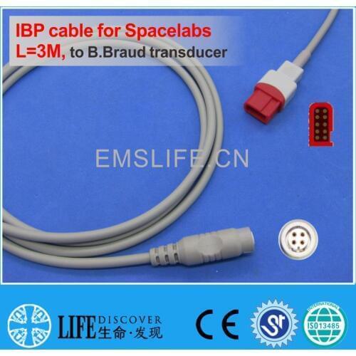 Spacelabs IBP cable for B.Braud disposable pressure transducer