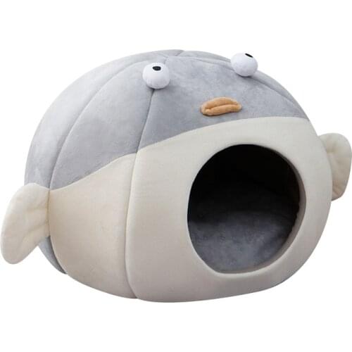 Sweet Cat Bed Warm Cat Nesk Round Pets Sleeping Cave Kitten Beds And Houses Soft Kitten Lounger Cushion Cats Accessories