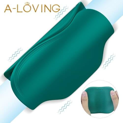 Pussy Penis Massager Vibrator Sex Toys for Men Masturbator Cup Time Delay Trainer Glans Stimulate Erotic Toys for Male Sex Shop