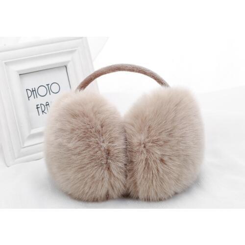 New Women Earmuffs For Brand Winter Earmuffs Lovers Ear Warmer Plush Comfortable Warm Ear Cover Ear Warmers For Girls E002-khaki
