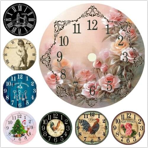 New style 5d diamond painting clock landscape full square drill diamond mosaic kit 3d full round wall clock painting