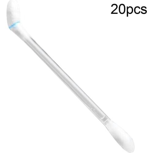 20Pcs Disposable Double Sided Alcohol Cotton Swabs Sticks Makeup Cotton Buds Tip For Ears Nose Clean up Health Care Tool