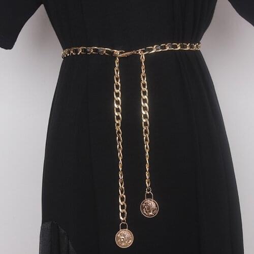 Belt for Women Chain Female Chain With Dress Sweater Accessories French High Waist Jeans Trousers Casual Ladies Female Belts